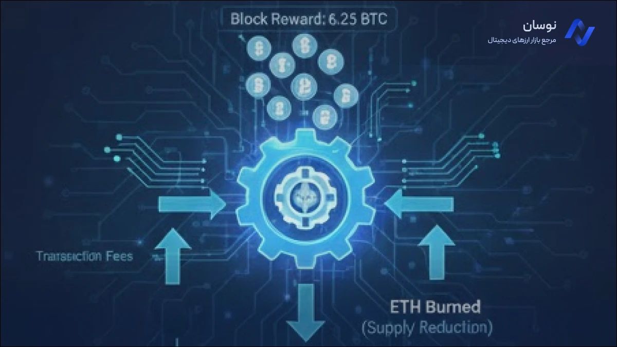تفاوت مکانیزم کنترل تورم در بیت‌کوین و اتریوم | نوسان